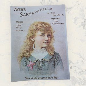Vintage Reprint of AYERS SARSAPARILLA
